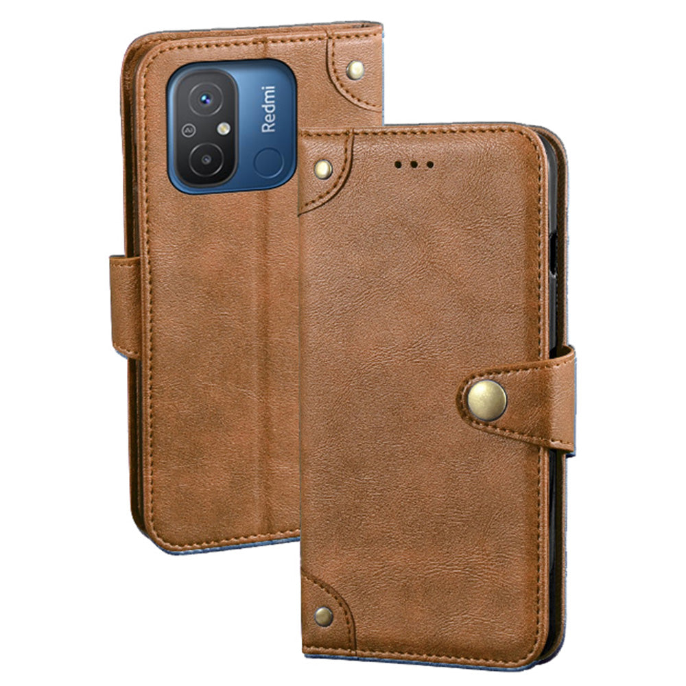 IDEWEI For Xiaomi Redmi 12C 4G Drop-proof Phone Case Fine Texture TPU PU Leather Wallet Stand Anti-scratch Cell Phone Cover IDEWEI For Xiaomi Redmi 12C 4G Drop-proof Phone Case Fine Texture TPU PU Leather Wallet Stand Anti-scratch Cell Phone Cover